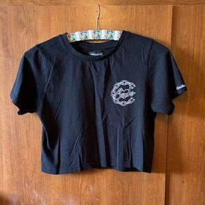 Crooks & Castles Black Kids Tee with Logo